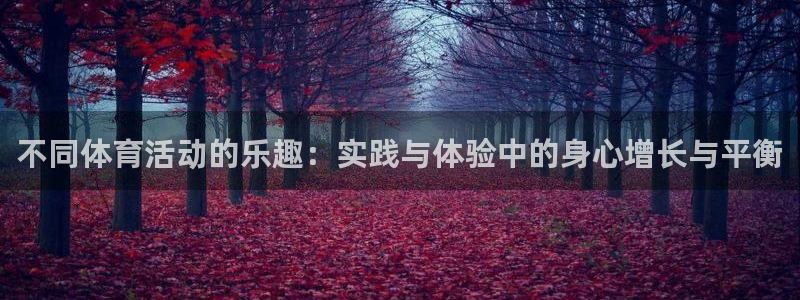 意昂3体育注册：不同体育活动的乐趣：实践与体验中的身心增长与平衡