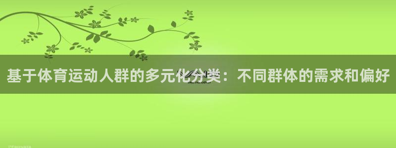 意昂34代理：基于体育运动人群的多元化分类：不同群体的需求和偏好