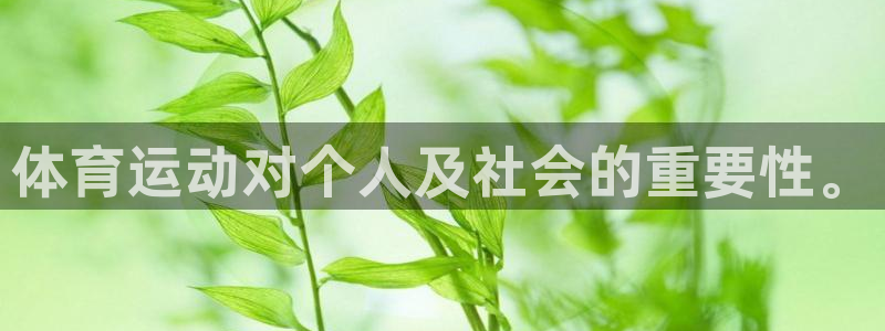 意昂3官网：体育运动对个人及社会的重要性。