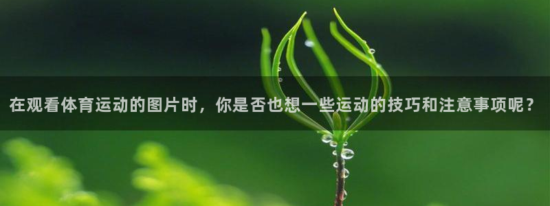意昂3娱乐：在观看体育运动的图片时，你是否也想一些运动的技巧和注意事项呢？