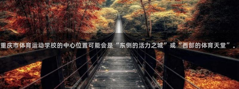 意昂3体育游戏：重庆市体育运动学校的中心位置可能会是“东侧的活力之城”或“西部的体育天堂”。